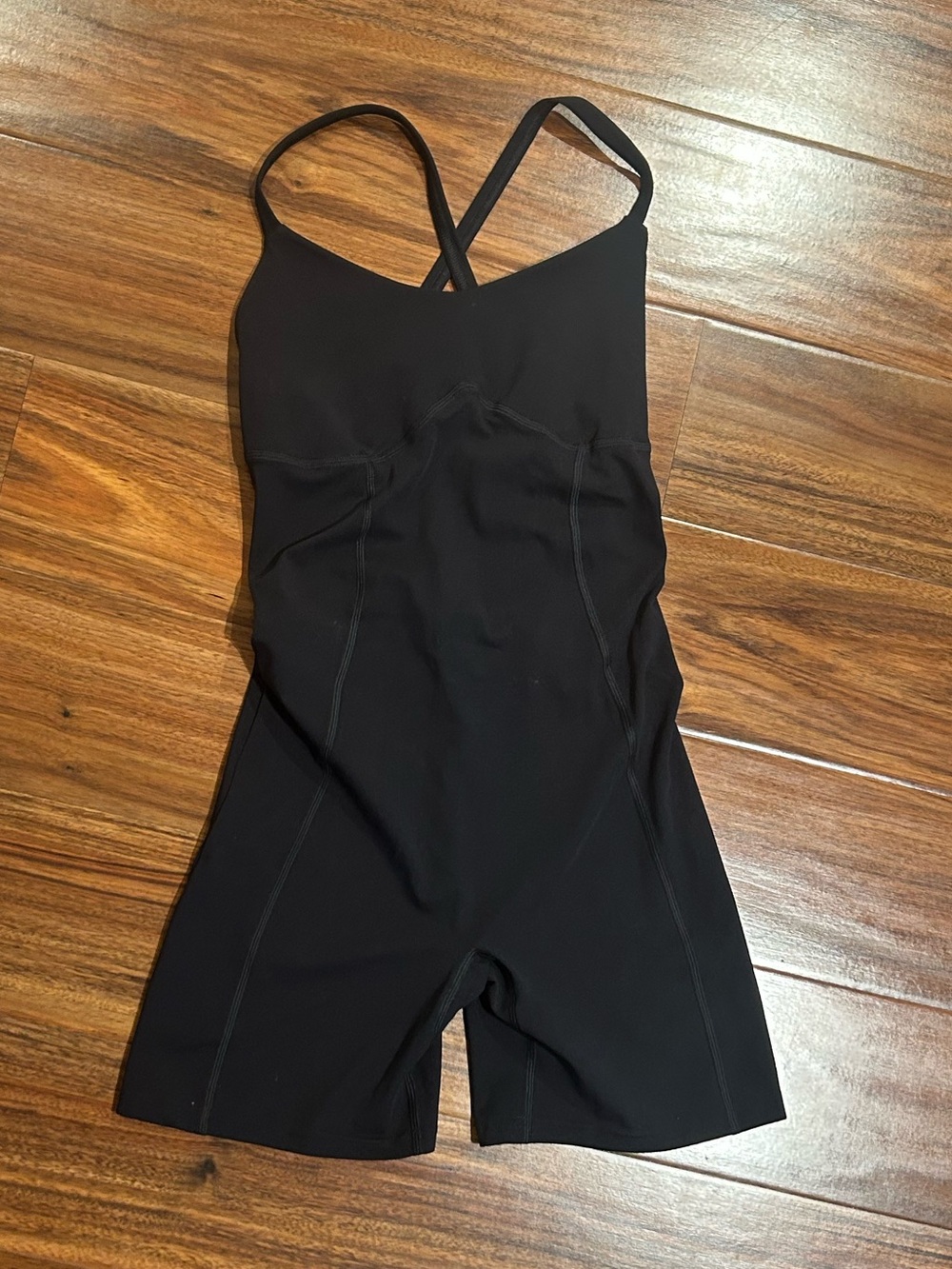 Gymshark one piece onsie black low back shorts size XS